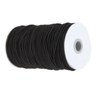 Шнур эластичный черный 3,0 мм, 10 кг, 1 м