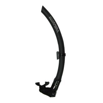 Трубка SCORPENA E силикон черная с клапаном