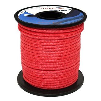 Линь DYNEEMA DP Red 2.0 мм. (450 кг) 1 метр