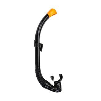 Трубка SCORPENA S силикон черная с клапаном мягкая